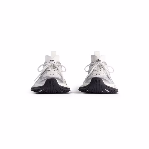 Balenciaga Men's Circuit Sneaker in White/Silver - Image 5