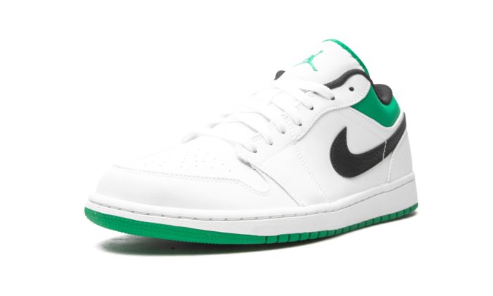 Air Jordan 1 Low White Lucky Green Black