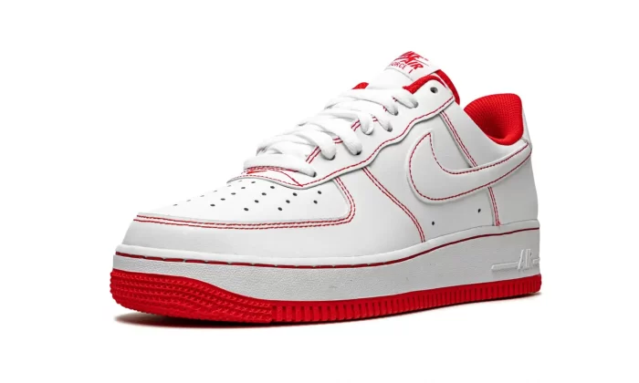 Air Force 1 Low '07"Contrast Stitch - White University Red"